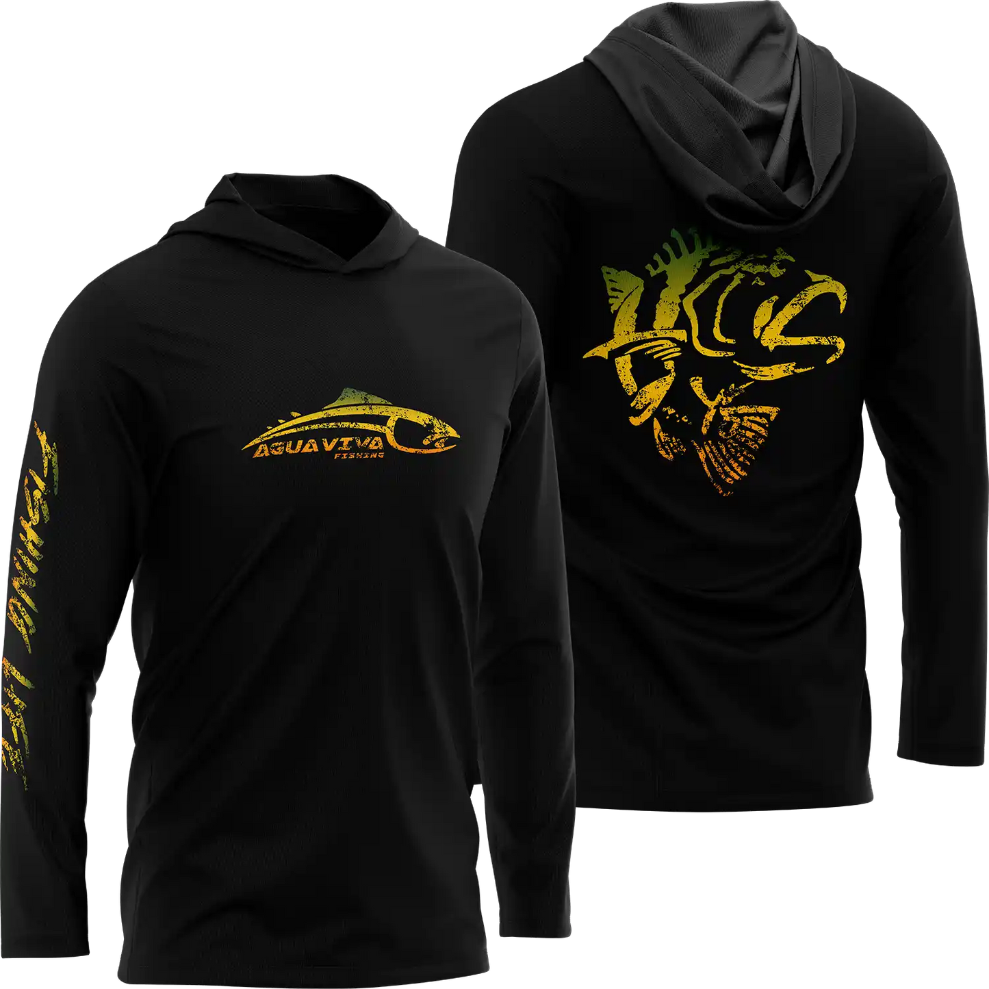 CAMISA DE CAPUZ PRÓ ANGLER POLIAMIDA AÇU