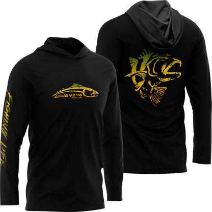 CAMISA DE CAPUZ PRÓ ANGLER POLIAMIDA AÇU