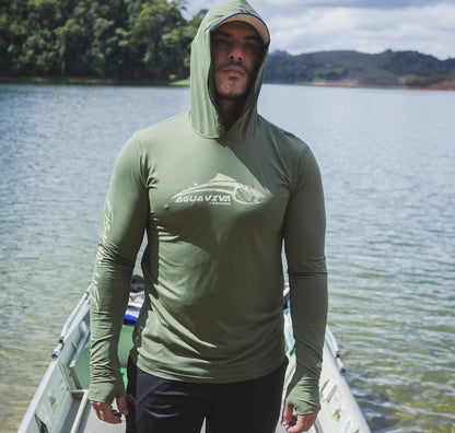 CAMISA DE CAPUZ PRÓ ANGLER POLIAMIDA