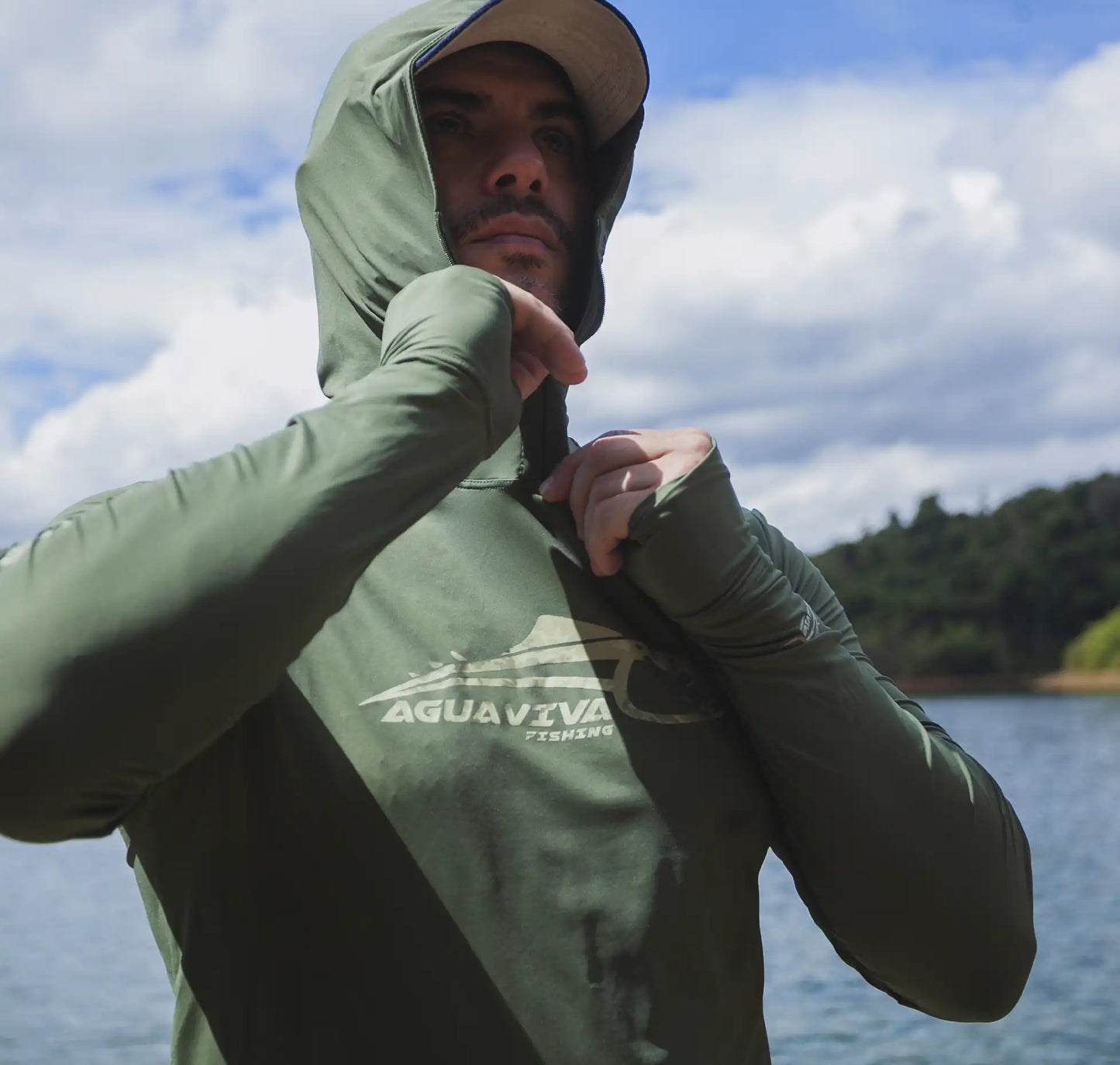 CAMISA DE CAPUZ PRÓ ANGLER POLIAMIDA