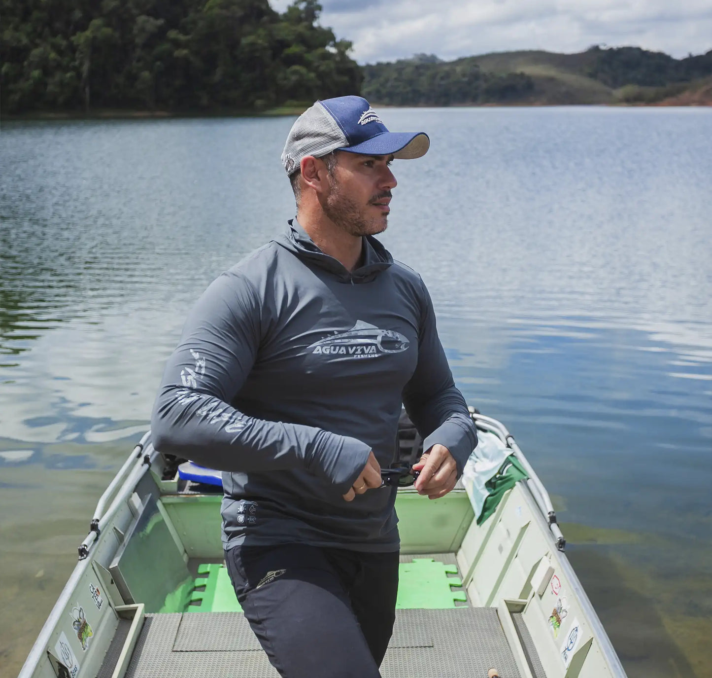 CAMISA DE CAPUZ PRÓ ANGLER POLIAMIDA