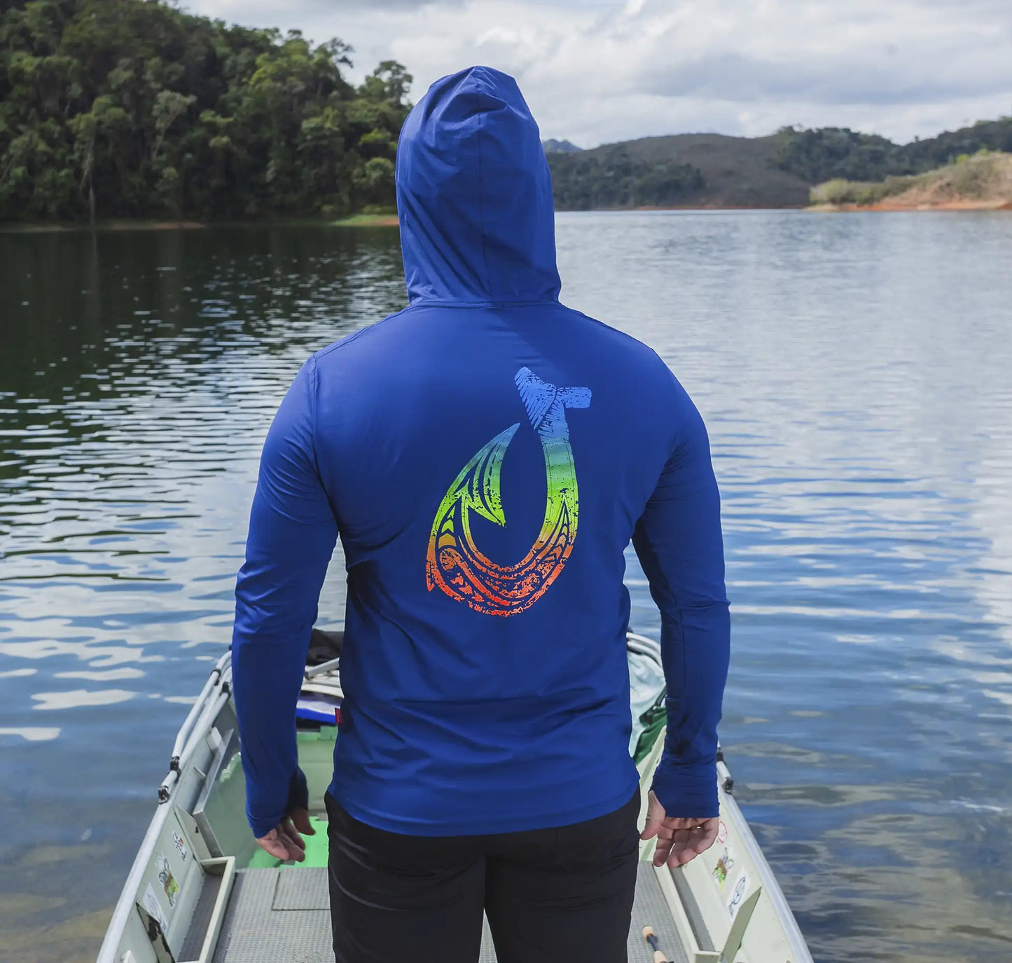 CAMISA DE CAPUZ PRÓ ANGLER POLIAMIDA ANZOL MAORI