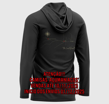 CAMISA DE CAPUZ PRÓ ANGLER POLIAMIDA AÇUMANÍACOS CHUMBO