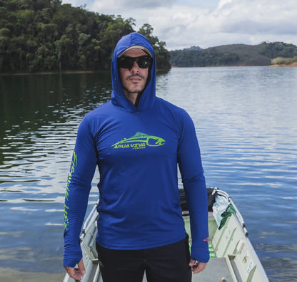 CAMISA DE CAPUZ PRÓ ANGLER POLIAMIDA ANZOL MAORI