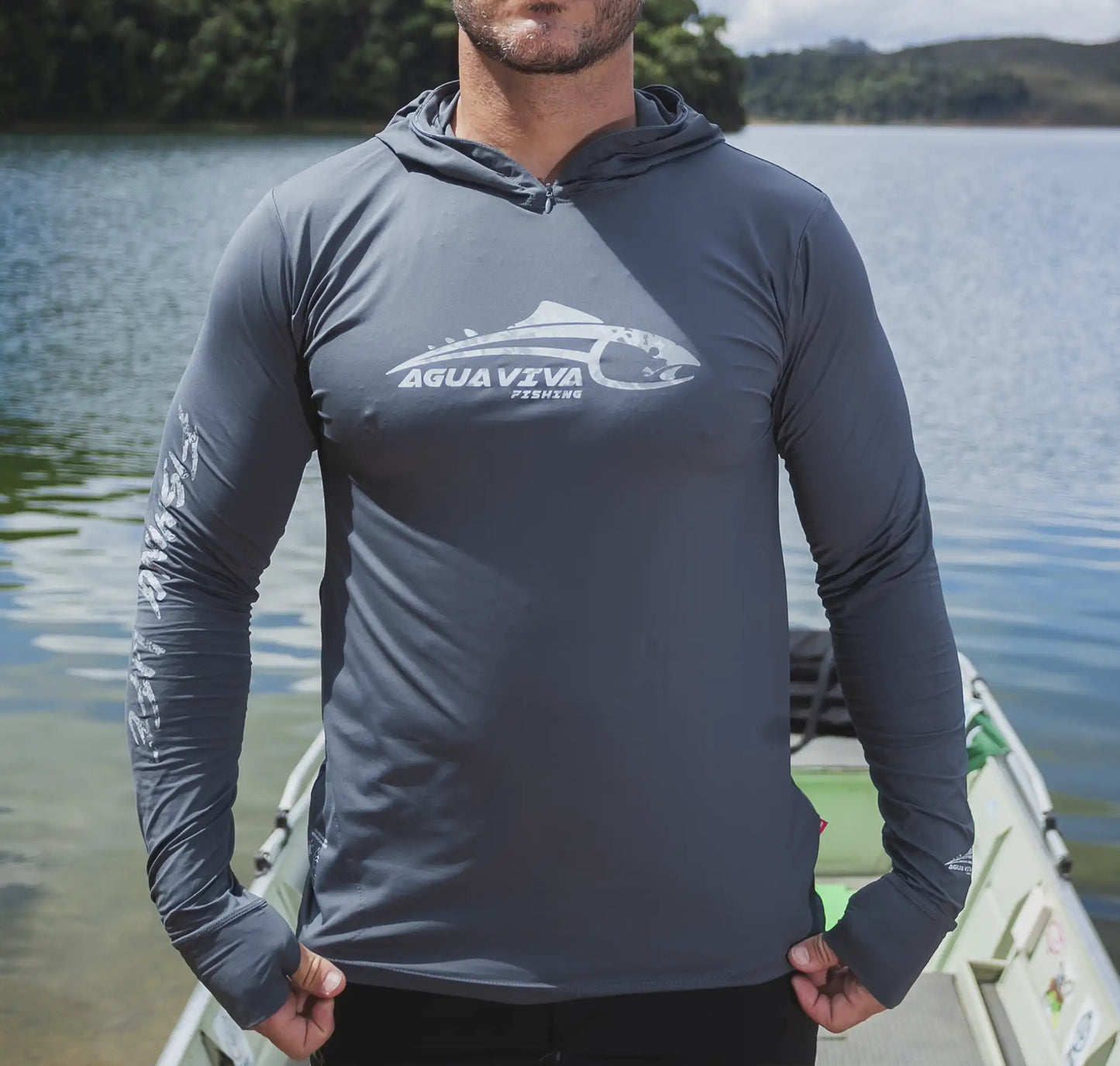 CAMISA DE CAPUZ PRÓ ANGLER POLIAMIDA