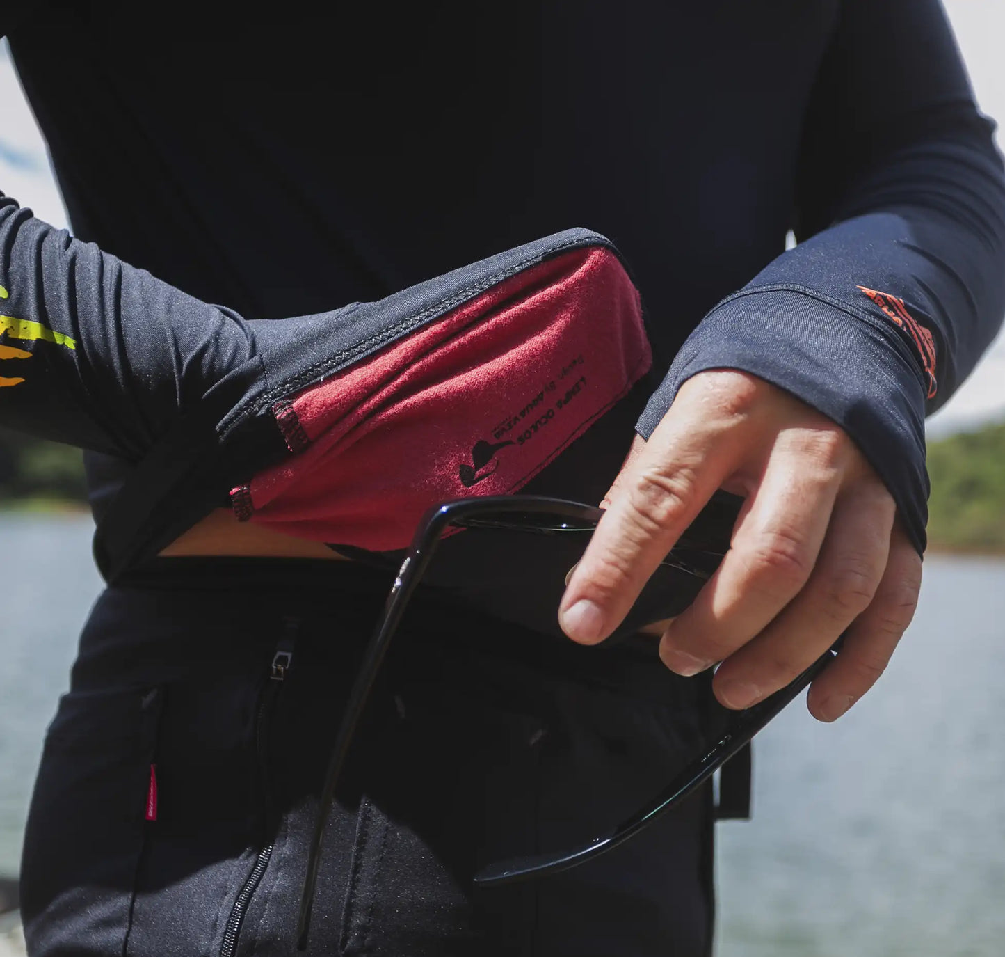 CAMISA DE CAPUZ PRÓ ANGLER POLIAMIDA AÇU