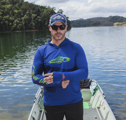 CAMISA DE CAPUZ PRÓ ANGLER POLIAMIDA ANZOL MAORI