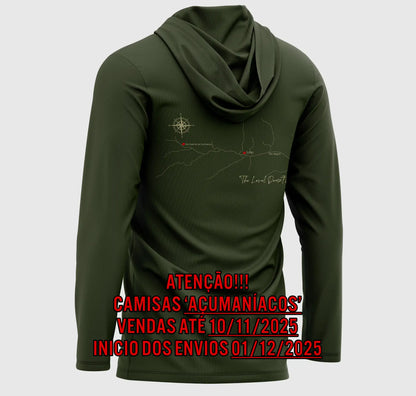 CAMISA DE CAPUZ PRÓ ANGLER POLIAMIDA AÇUMANÍACOS VERDE