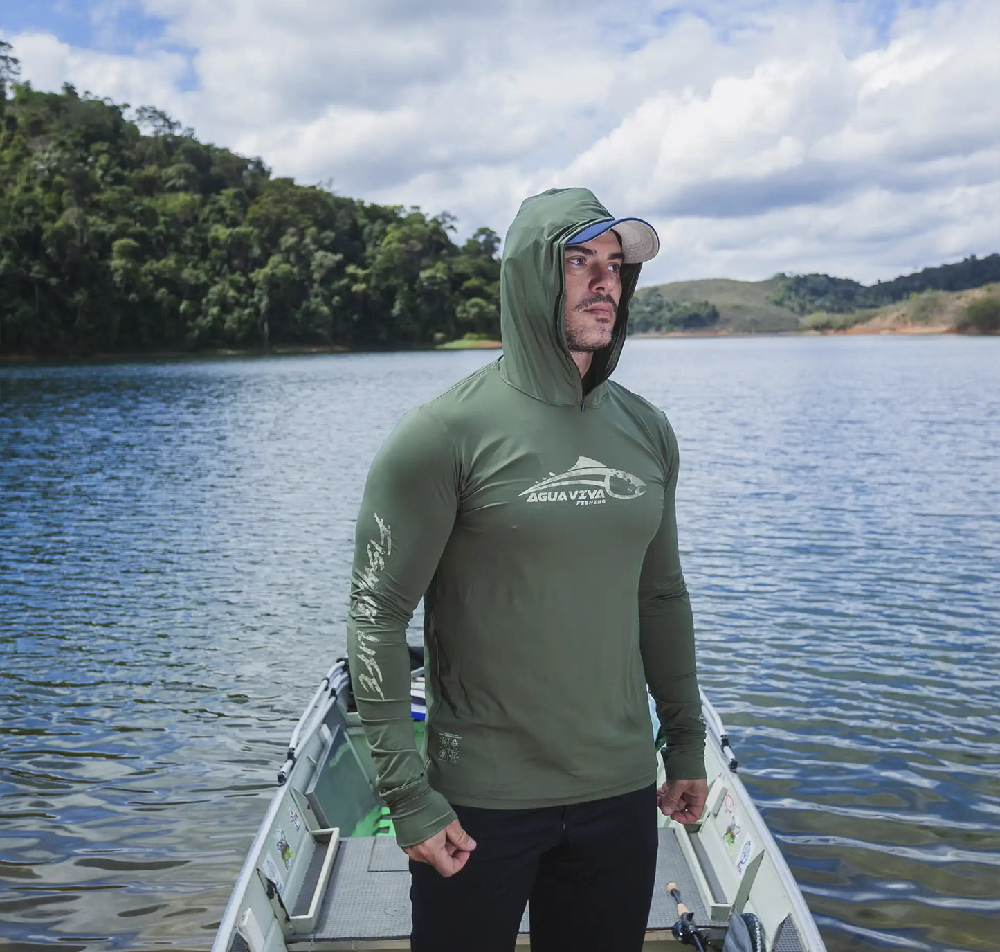 CAMISA DE CAPUZ PRÓ ANGLER POLIAMIDA