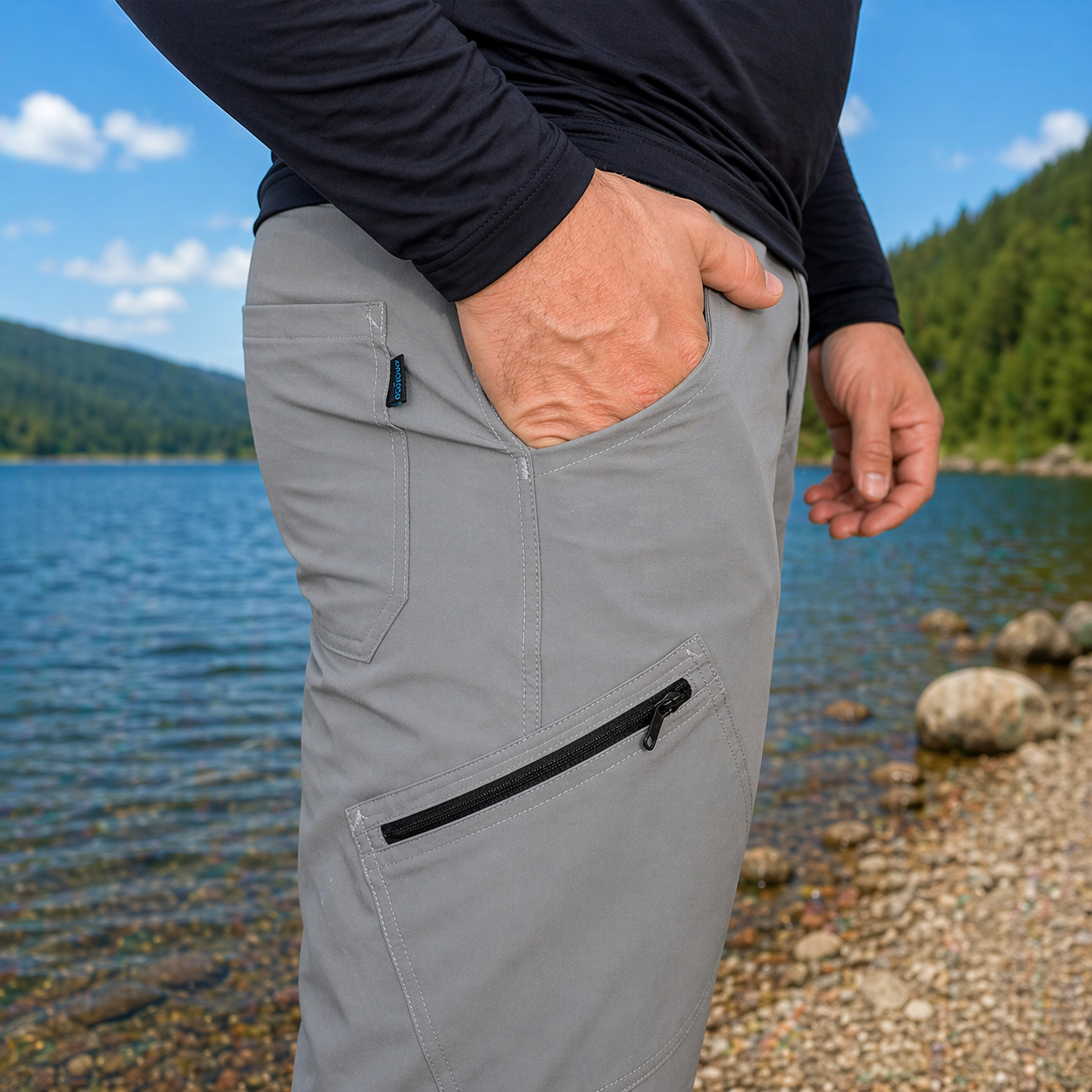 CALÇA EXPLORER EVO CINZA CLARO