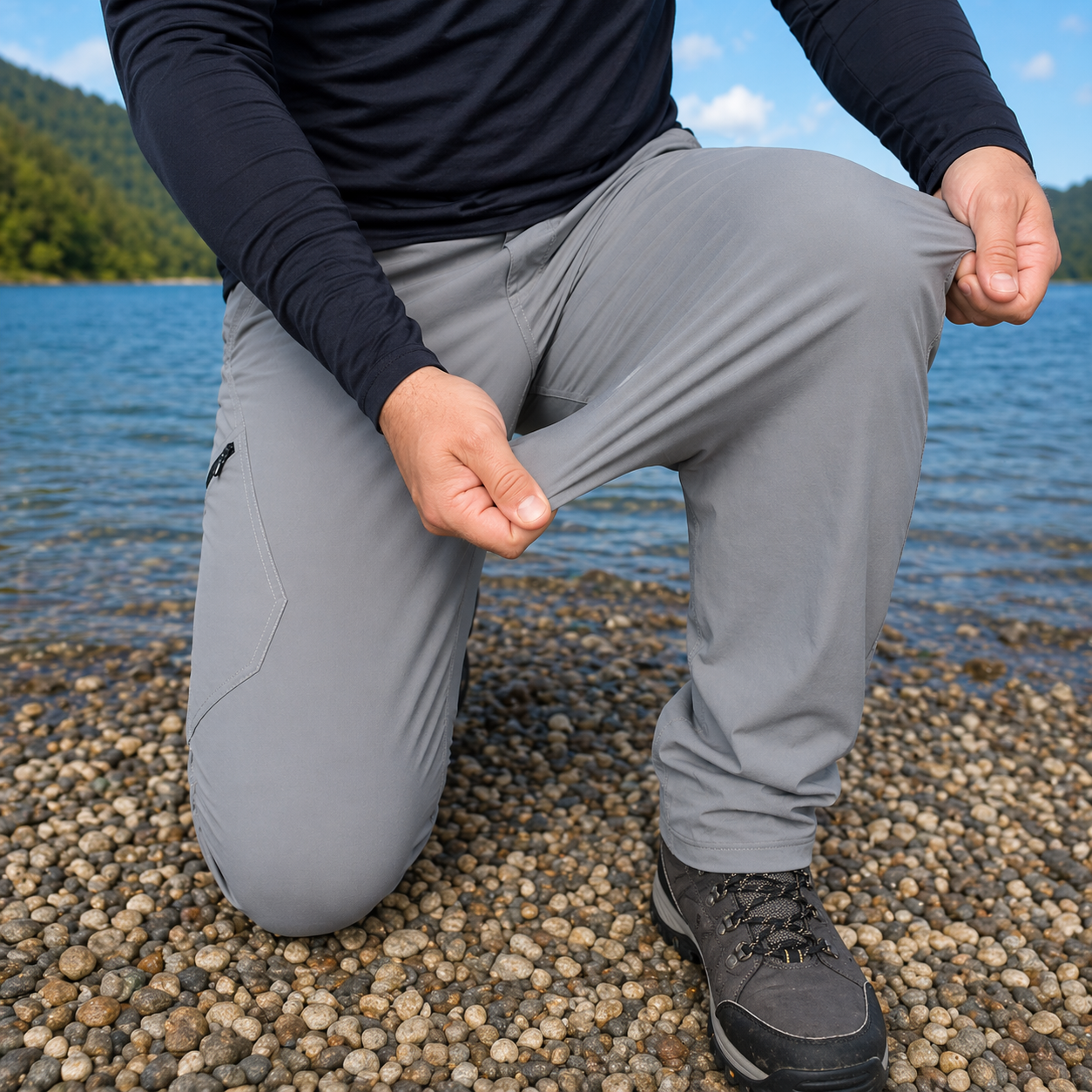 CALÇA EXPLORER EVO CINZA CLARO
